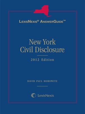 cover image of New York Civil Disclosure
